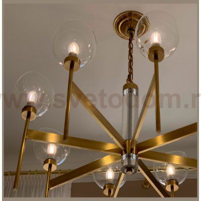 Люстра Cloyd CASSADY-B C8 / D87 см - латунь (арт.10380)