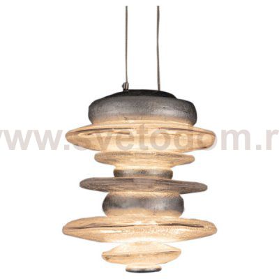 Подвесной светильник Cloyd GEFEST P2 / выс. 18 см - серебро сусальн. (арт.10388)