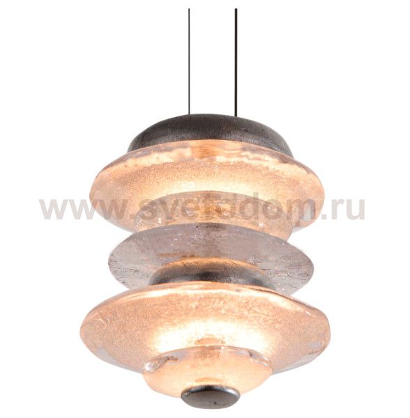 Подвесной светильник Cloyd GEFEST P2 / выс. 18 см - серебро сусальн. (арт.10388)