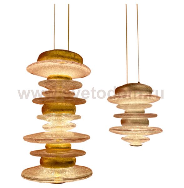 Подвесной светильник Cloyd GEFEST P2 / выс. 18 см - серебро сусальн. (арт.10388)