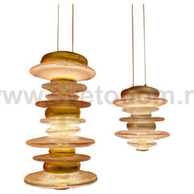 Подвесной светильник Cloyd GEFEST P2 / выс. 18 см - серебро сусальн. (арт.10388)