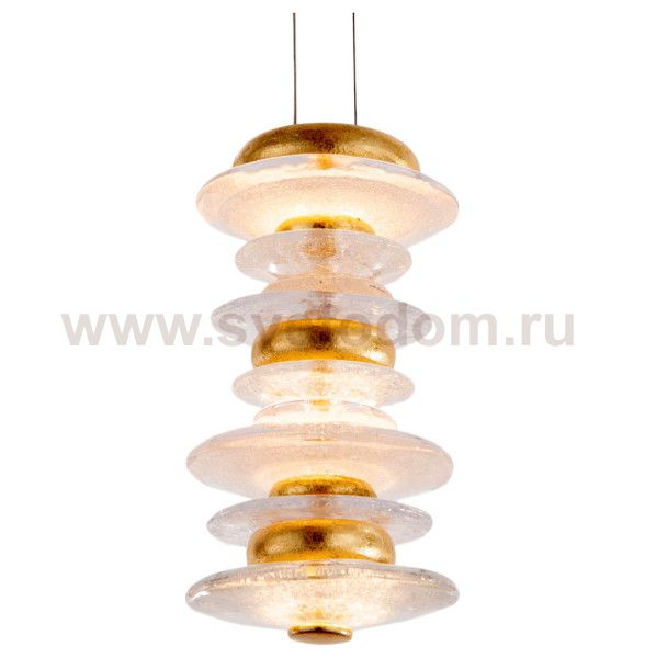 Подвесной светильник Cloyd GEFEST P3 / выс. 29 см - золото сусальн. (арт.10389)