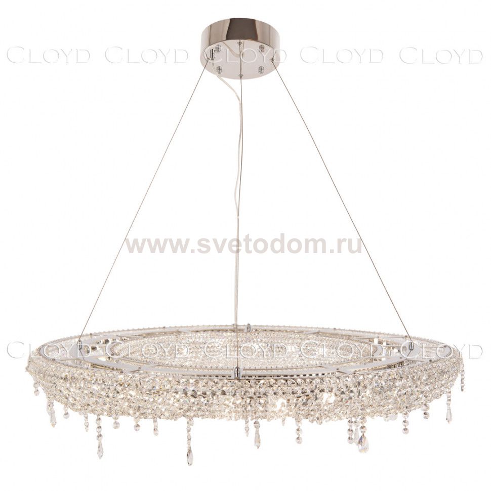 Люстра Cloyd HAYAO C24 / D100 см - хром (арт.10395)