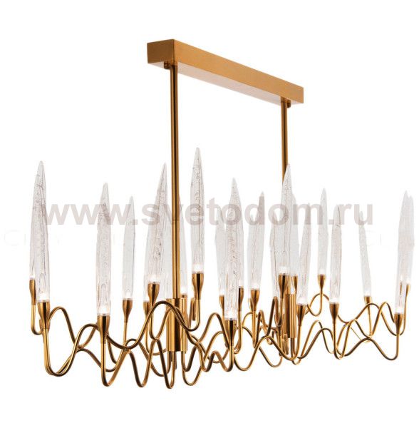 Люстра Cloyd ZOAR C26 / L120 см - латунь (арт.10407)