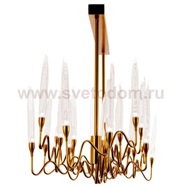 Люстра Cloyd ZOAR C26 / L120 см - латунь (арт.10407)