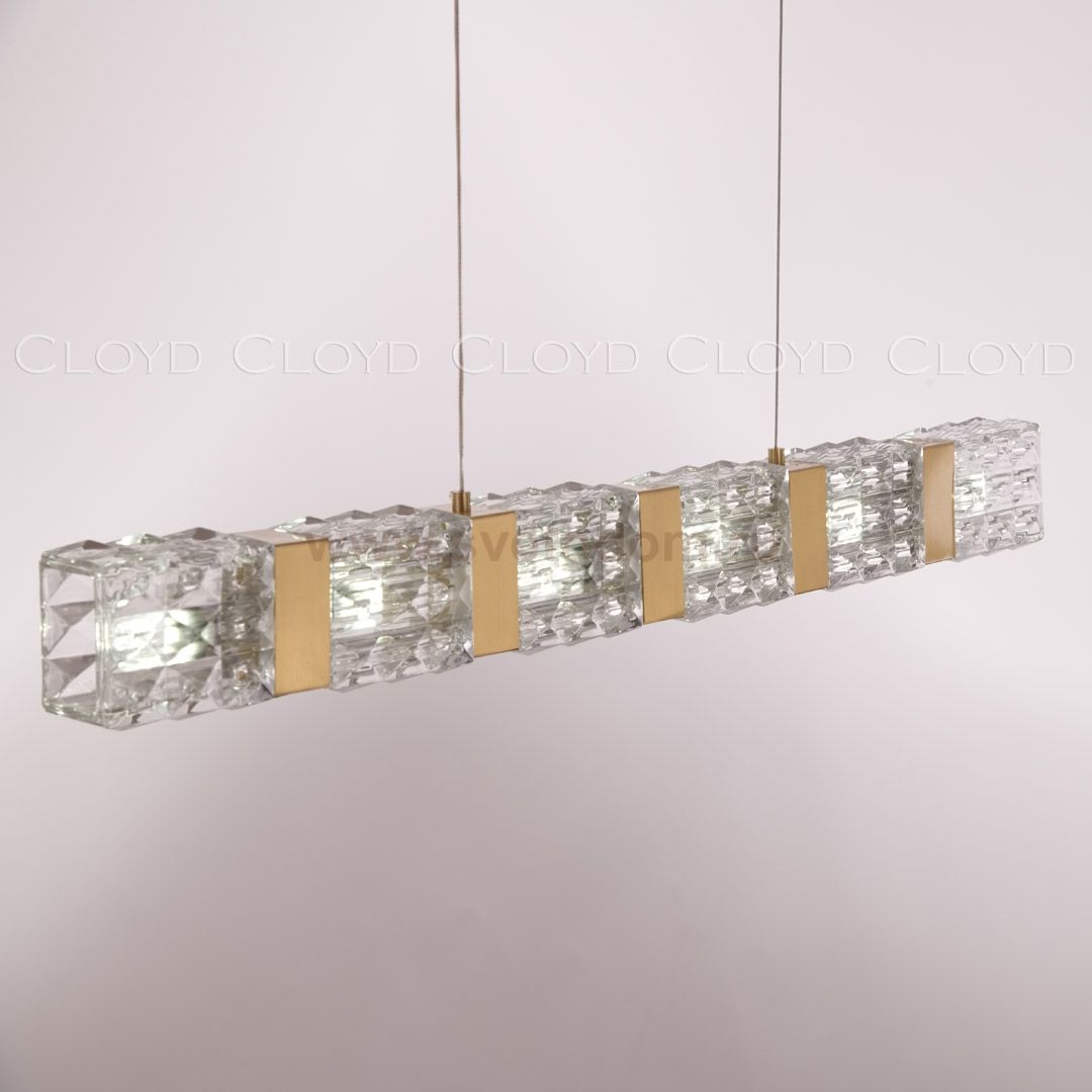 Подвесной светильник Cloyd CORUND P6 / L см - латунь (арт.10410)