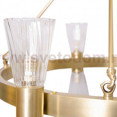 Люстра Cloyd JARROW C16 / D78 см - латунь (арт.10437)