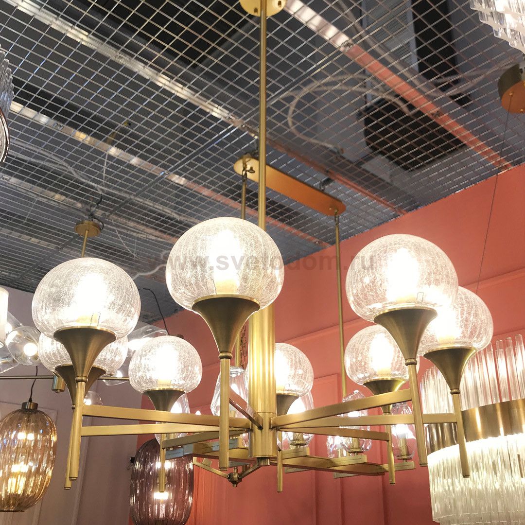 Люстра Cloyd EDICT C8 / D81 см - латунь (арт.10462)