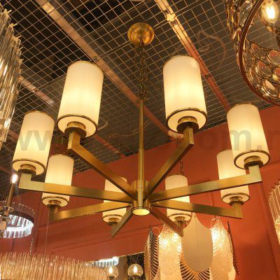 Люстра Cloyd BARNET-A C8 / D92 см - латунь (арт.10469)