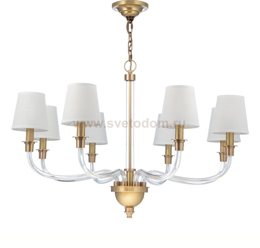 Люстра Cloyd INSIGNIA C8 / D96 см - латунь (арт.10474)