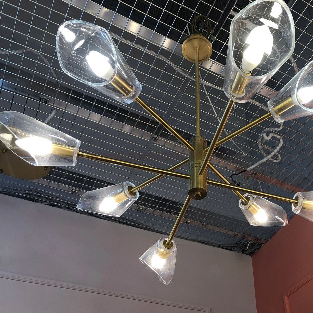 Люстра Cloyd HELICOPT C8 / D105 см - латунь (арт.10501)