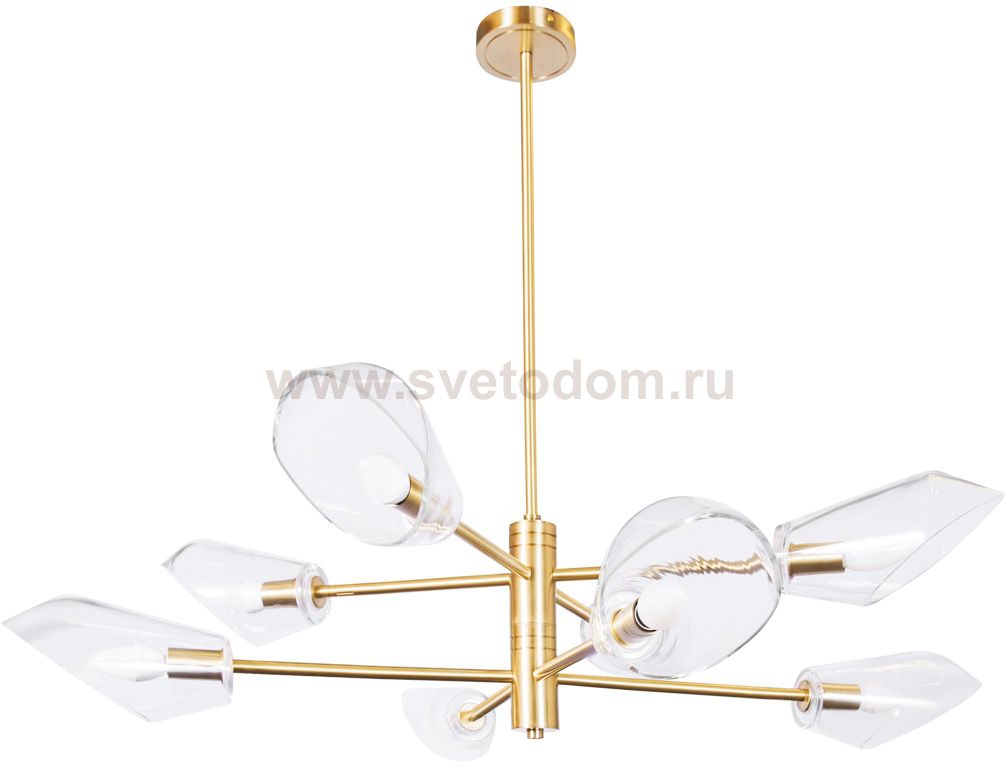 Люстра Cloyd HELICOPT C8 / D105 см - латунь (арт.10501)