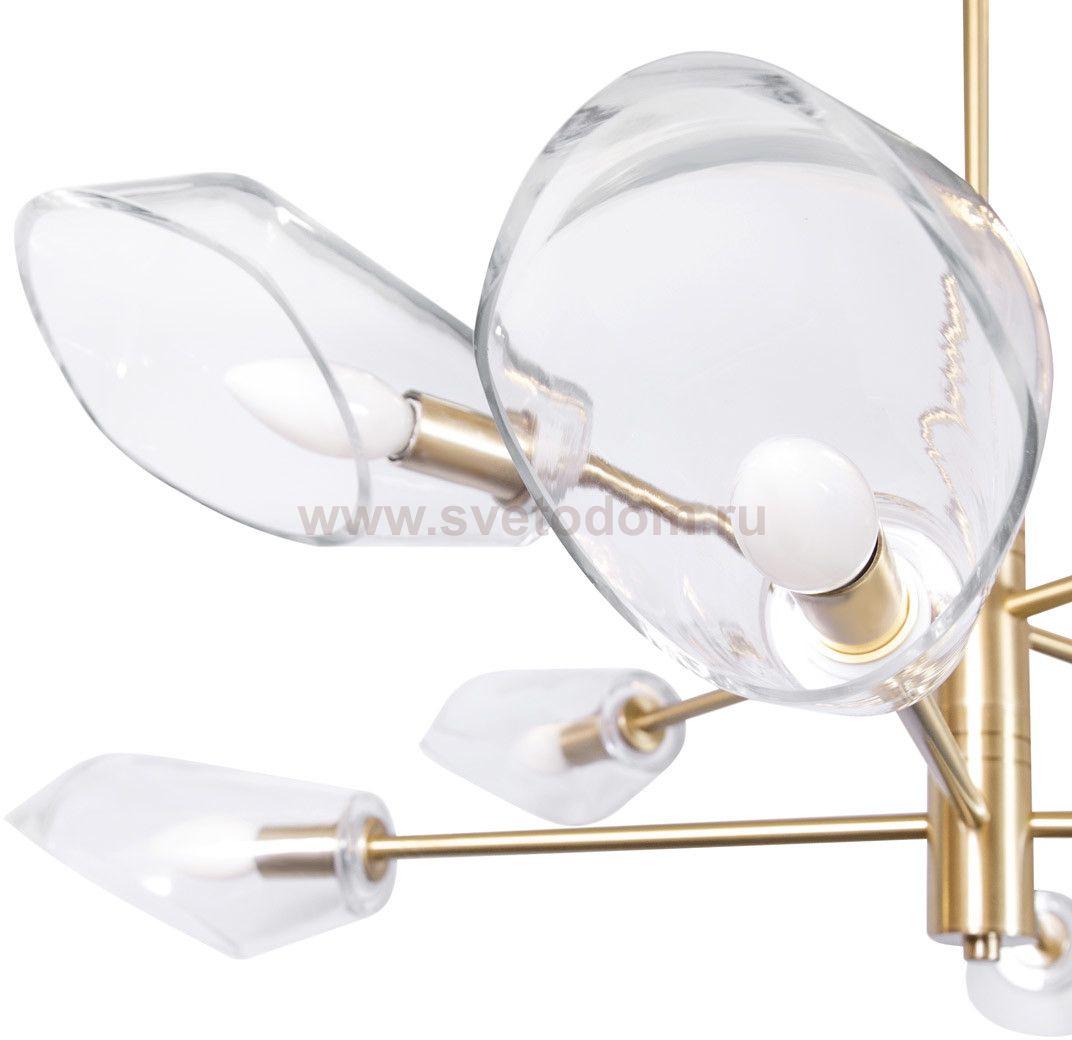 Люстра Cloyd HELICOPT C8 / D105 см - латунь (арт.10501)