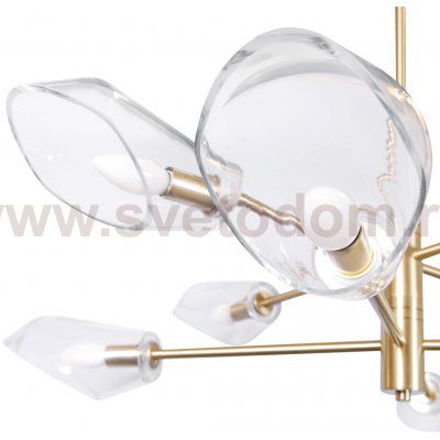 Люстра Cloyd HELICOPT C8 / D105 см - латунь (арт.10501)