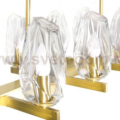 Люстра Cloyd DEED C8 / L89 см - латунь (арт.10502)