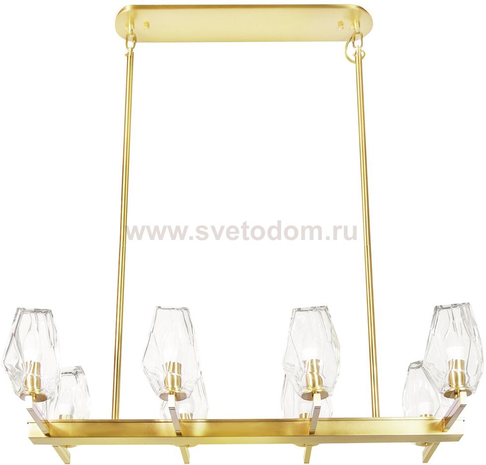 Люстра Cloyd DEED C8 / L89 см - латунь (арт.10502)