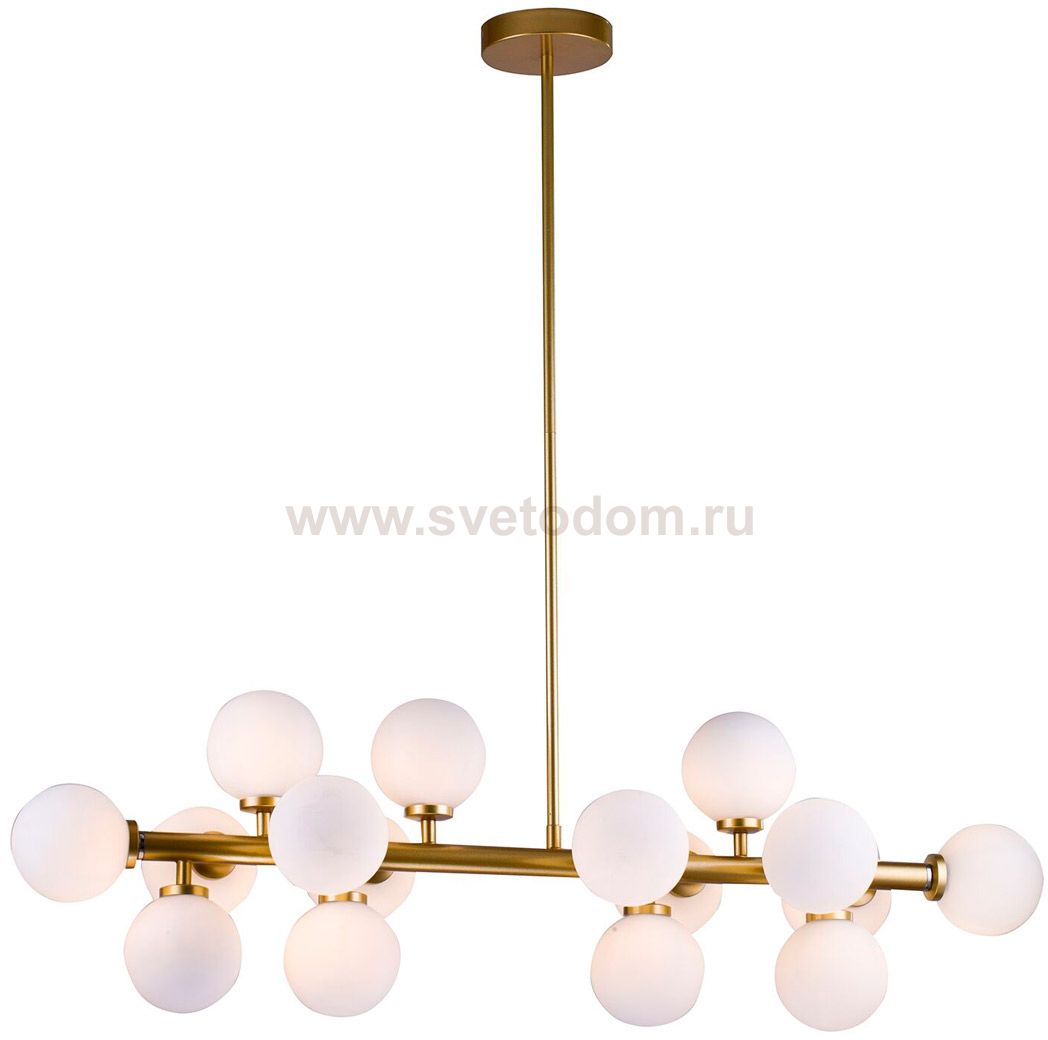 Люстра Cloyd GRANULAR C16 / L90 см - латунь брашир. (арт.10510)