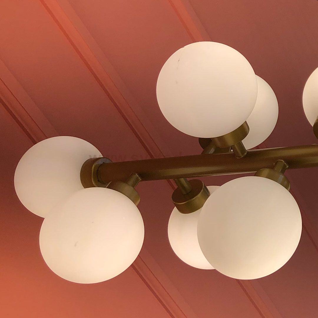 Люстра Cloyd GRANULAR C16 / L90 см - латунь брашир. (арт.10510)