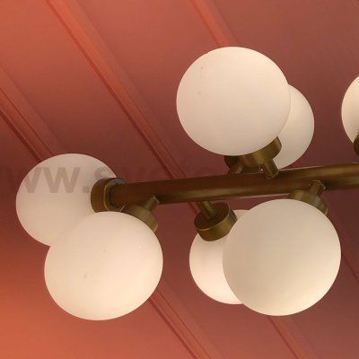 Люстра Cloyd GRANULAR C16 / L90 см - латунь брашир. (арт.10510)