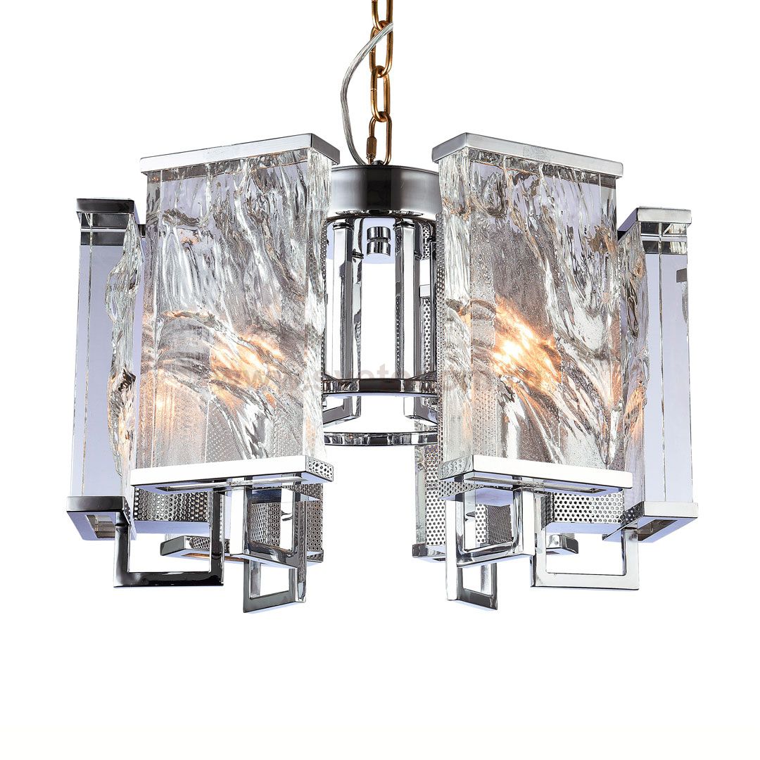 Люстра Cloyd MINERAL C6 / D55 см - хрусталь - хром (арт.10528)