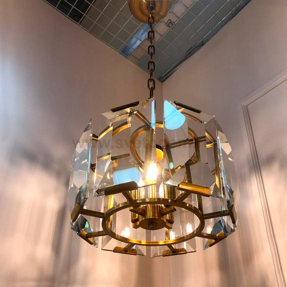 Люстра Cloyd HENRIK C4 / D36 см - латунь (арт.10542)