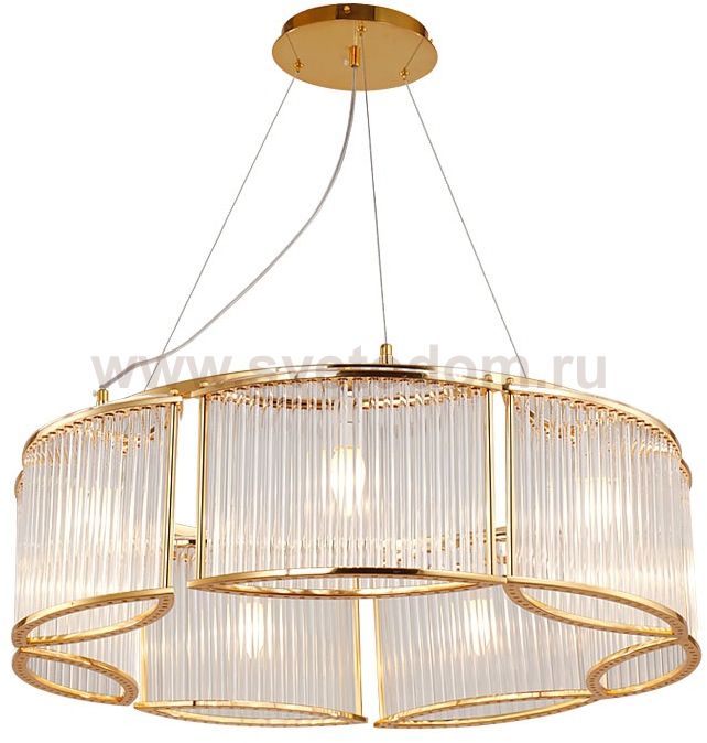 Люстра Cloyd BRIGANTINE C7 / D78 см - золото (арт.10569)