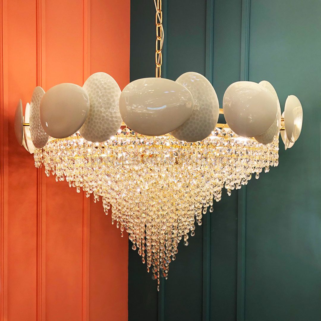 Люстра Cloyd ENYO C18 / D76 см - латунь (арт.10586)