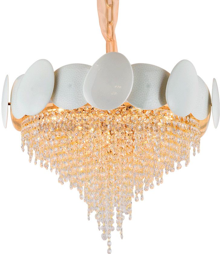 Люстра Cloyd ENYO C18 / D76 см - латунь (арт.10586)