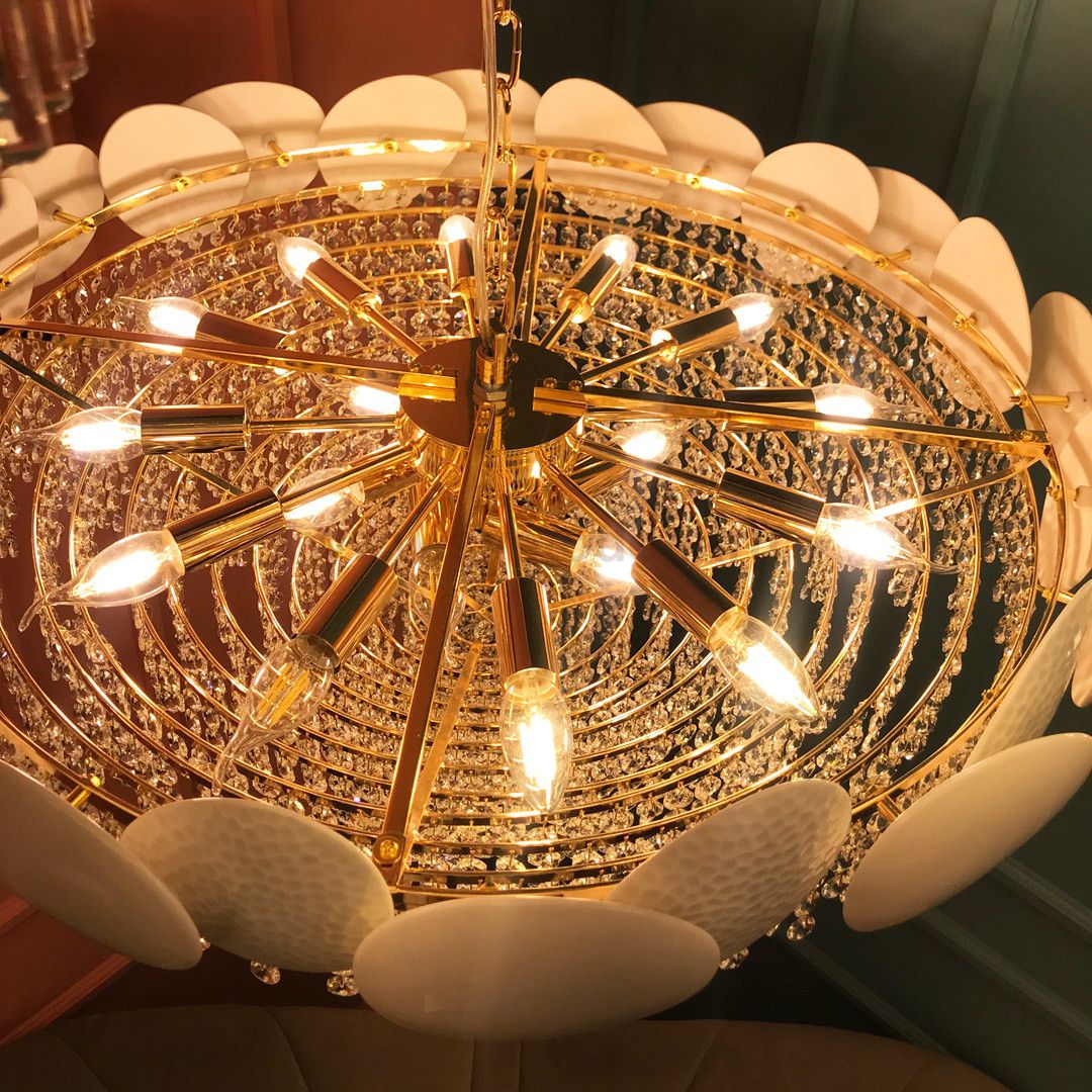 Люстра Cloyd ENYO C18 / D76 см - латунь (арт.10586)