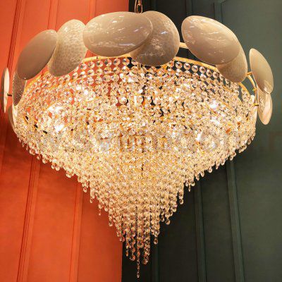 Люстра Cloyd ENYO C18 / D76 см - латунь (арт.10586)