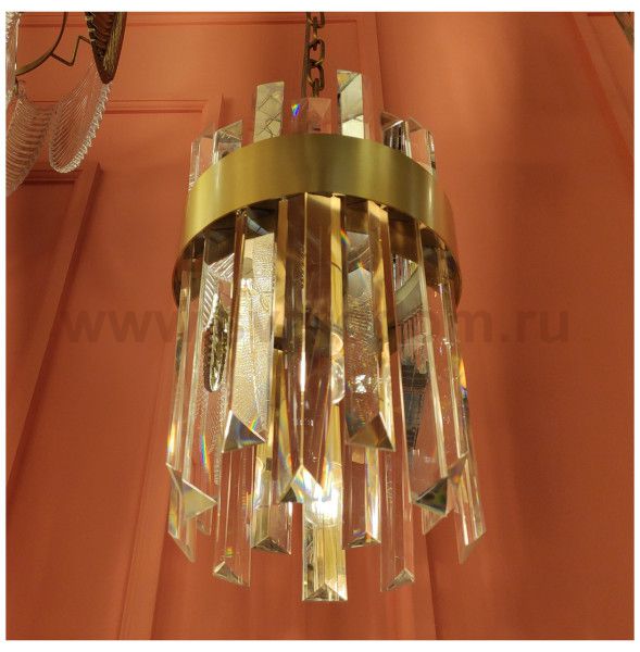 Подвесной светильник Cloyd CONSORT-A P1 / D21 см - латунь (арт.10596)