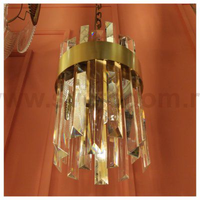 Подвесной светильник Cloyd CONSORT-A P1 / D21 см - латунь (арт.10596)