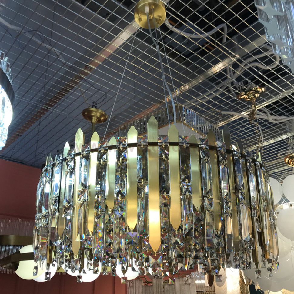 Люстра Cloyd ALCATRAZ-A C12 / D64 см - латунь (арт.10603)