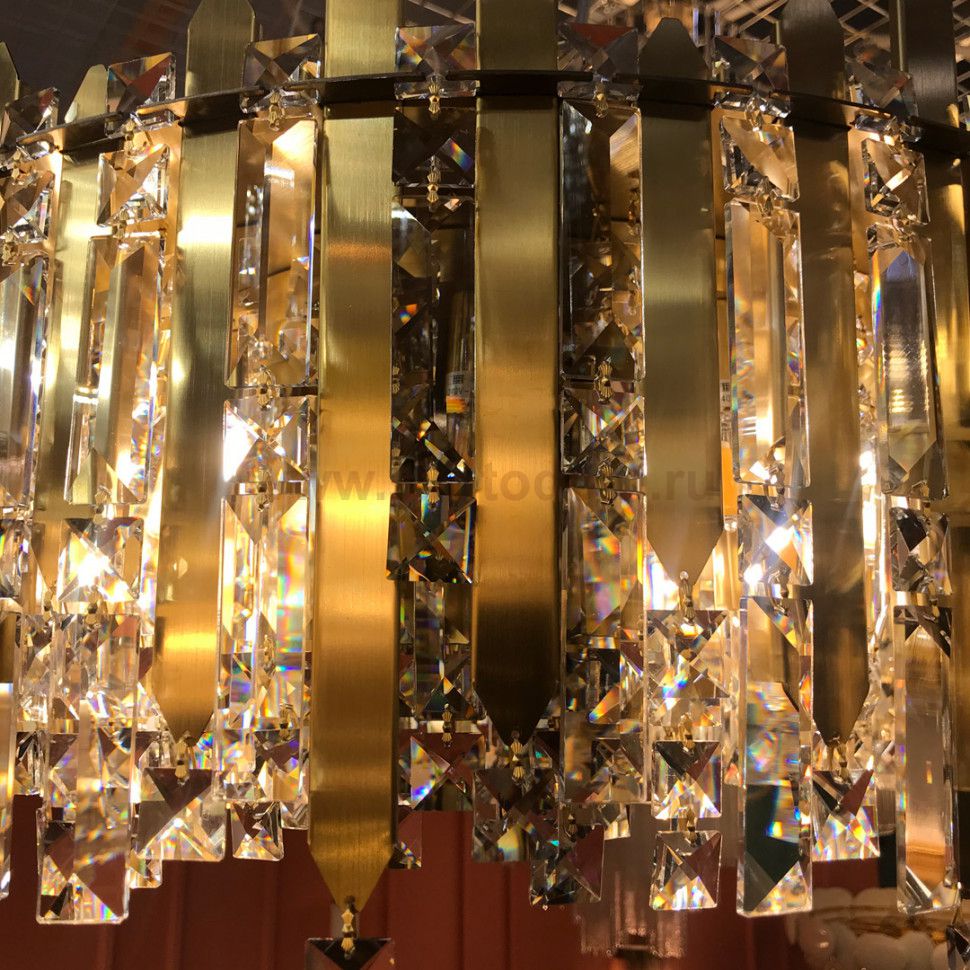 Люстра Cloyd ALCATRAZ-A C12 / D64 см - латунь (арт.10603)