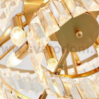 Люстра Cloyd ORDINAL-E C13 / D85 см - латунь (арт.10613)