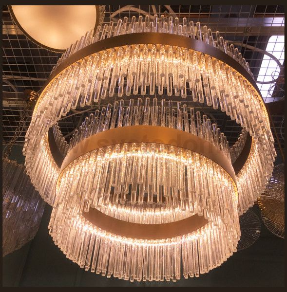 Люстра Cloyd CADANCE-A C2 / D80 см - латунь брашир. (арт.10614)