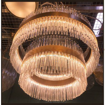 Люстра Cloyd CADANCE-A C2 / D80 см - латунь брашир. (арт.10614)