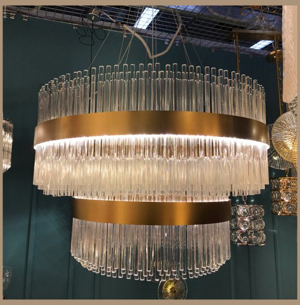 Люстра Cloyd CADANCE-A C2 / D80 см - латунь брашир. (арт.10614)