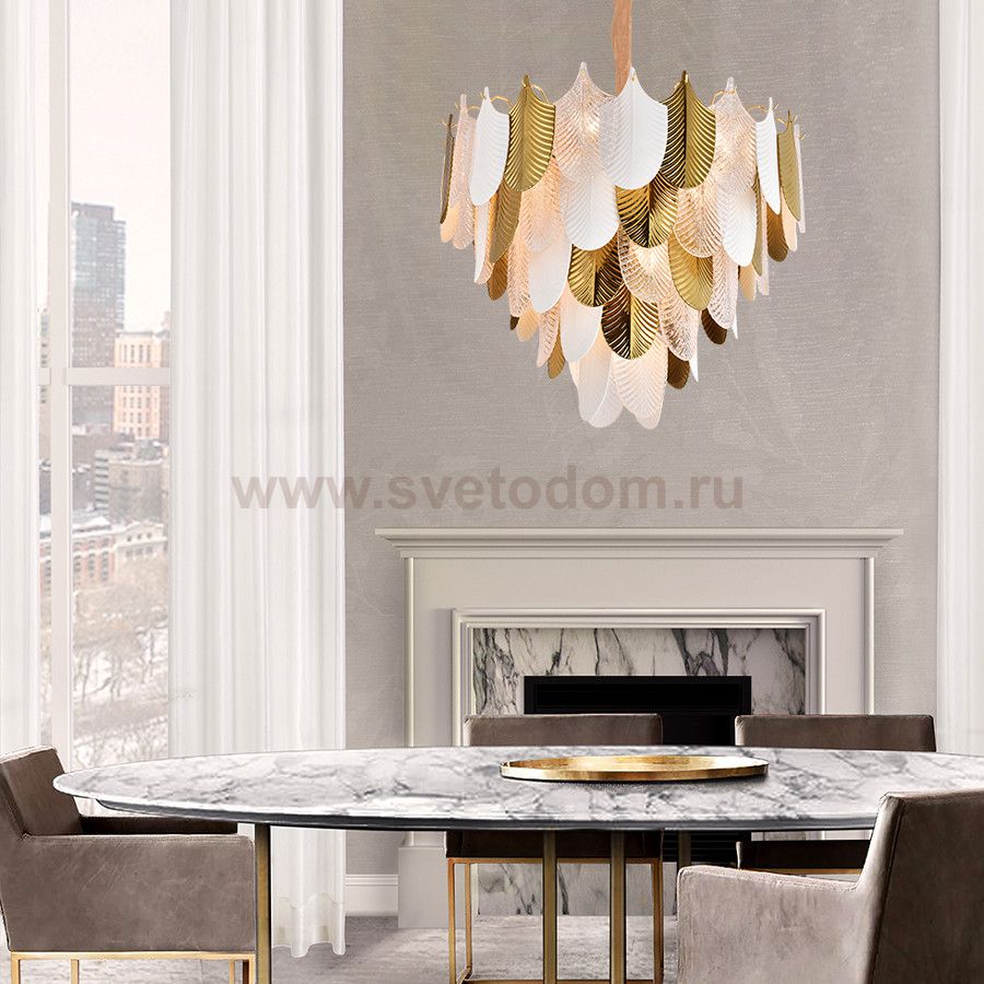 Люстра Cloyd BONGA-B C19 / D62 см - золото (арт.10626)