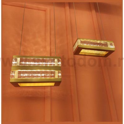 Подвесной светильник Cloyd PRIZM P2 / выс. 11 см - латунь (арт.10631)