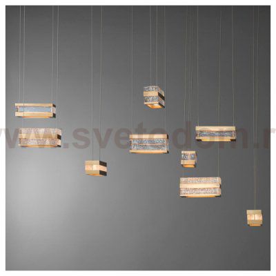 Подвесной светильник Cloyd PRIZM P2 / выс. 11 см - латунь (арт.10631)