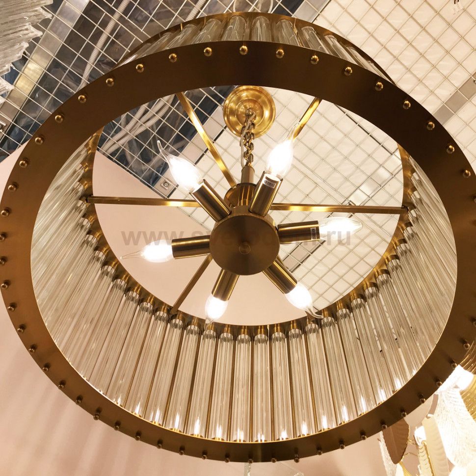 Люстра Cloyd RODERIC C6 / D61 см - латунь брашир. (арт.10641)