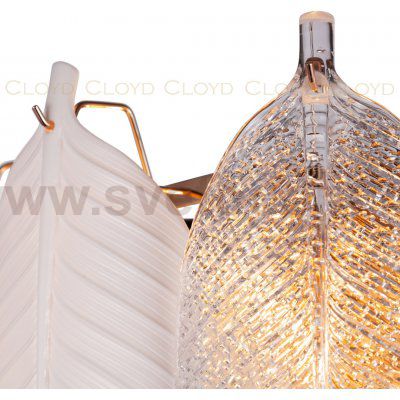 Люстра Cloyd TRAPESUND C19 / D62 см - бел.керамика - золото (арт.10662)