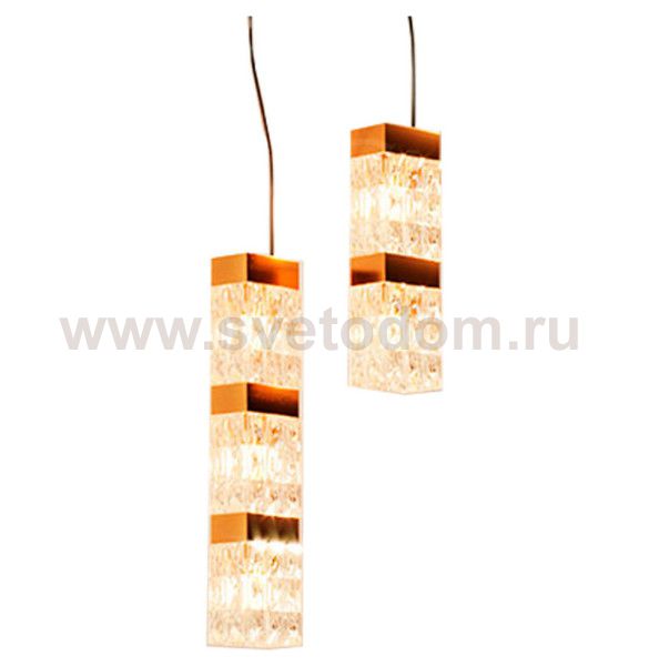 Подвесной светильник Cloyd CORUND P3 / выс. 45 см - латунь (арт.10683)