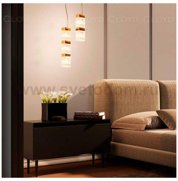 Подвесной светильник Cloyd CORUND P3 / выс. 45 см - латунь (арт.10683)