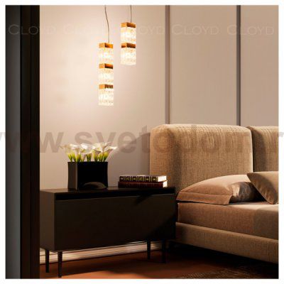 Подвесной светильник Cloyd CORUND P3 / выс. 45 см - латунь (арт.10683)