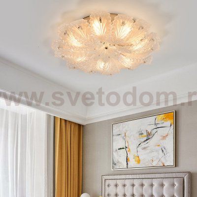 Потолочный светильник Cloyd HERBARY FM8 / D60 см - стекло satin (арт.10691)