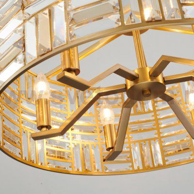 Люстра Cloyd MOVILLE C6 / D65 см - латунь (арт.10695)