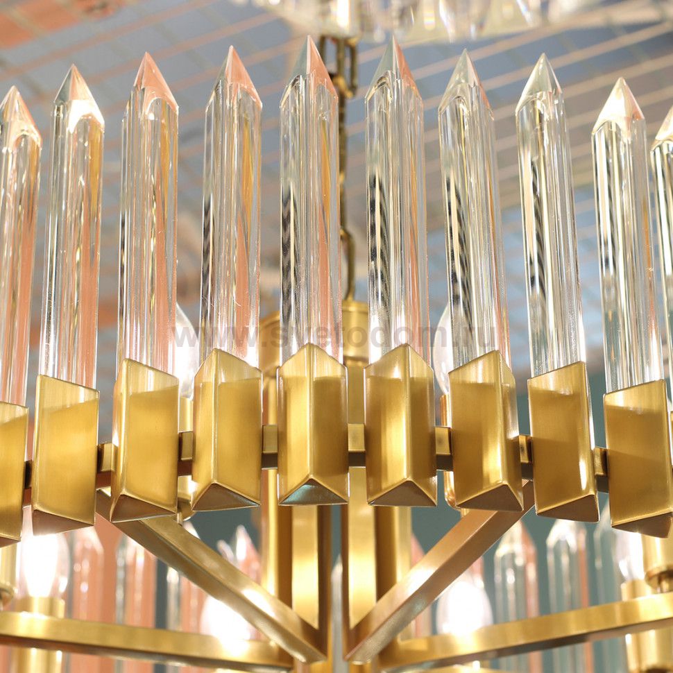 Люстра Cloyd KONUNG C8 / D65 см - латунь (арт.10698)