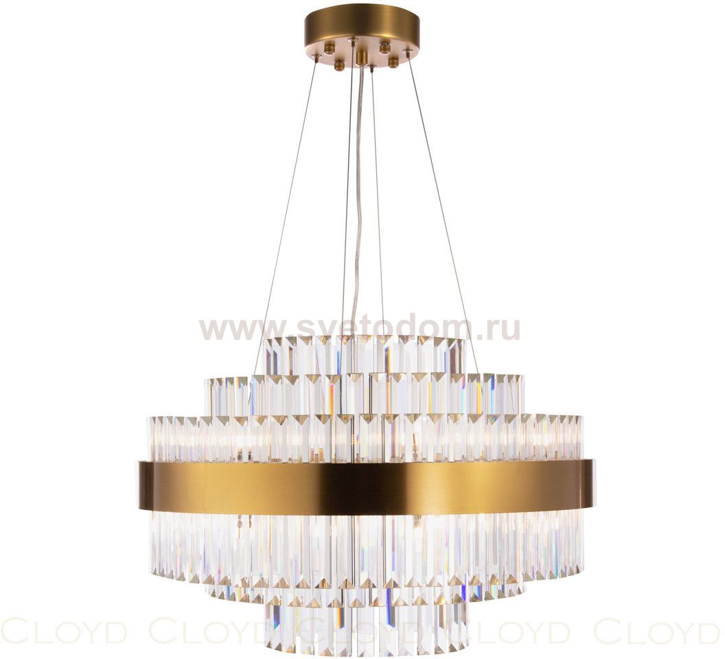 Люстра Cloyd BROTIGAN-A C32 / D60 см - латунь (арт.10699)